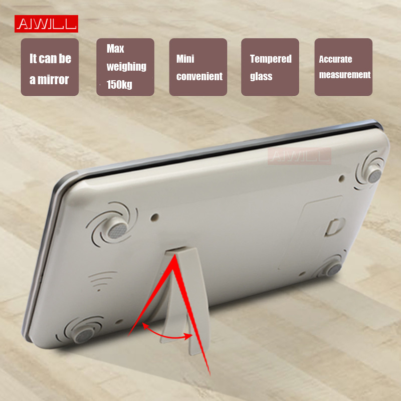 AIWILLi elektroonilised isiklikud kaalud koduseks digitaalseks kehakaalu, suure mahutavusega 150 kg kaasaskantavad täppis-LED-kehakaalud