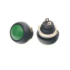 1tk 2kontaktiga minilüliti 12mm 1A veekindel lüliti pbs33b 12v hetkeline surunupp Lüliti lähtestamine Mittelukustuv pbs-33b