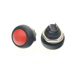 1tk 2kontaktiga minilüliti 12mm 1A veekindel lüliti pbs33b 12v hetkeline surunupp Lüliti lähtestamine Mittelukustuv pbs-33b