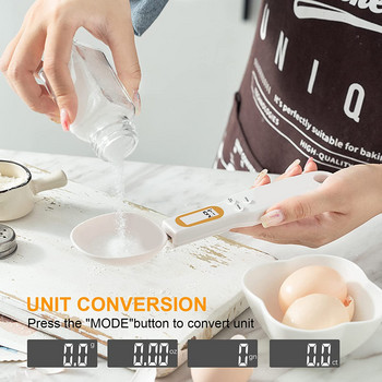 Голяма лъжица Електронна кухненска везна 500g 0.1g LCD цифрова мерителна лъжица Везна Храна Брашно за печене Кухненски инструмент за мляко кафе