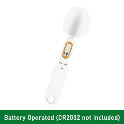 Liela karote elektroniski virtuves svari 500g 0,1g LCD digitālā mērkarote pārtikas miltu cepšanas virtuves rīks piena kafijai