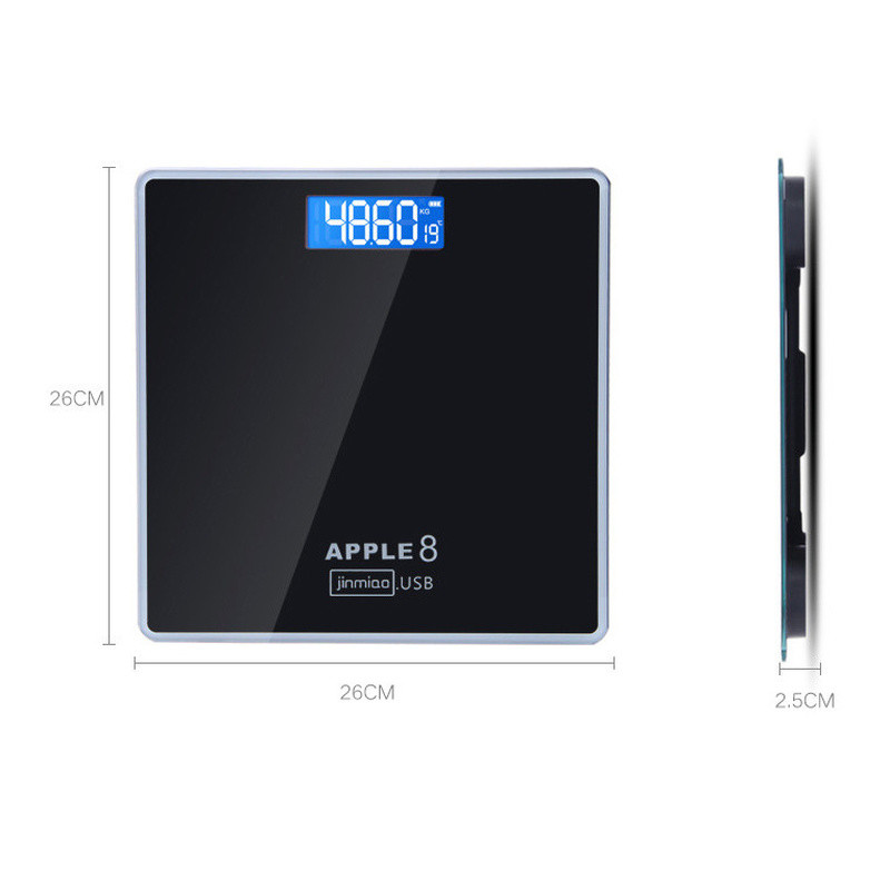 Elektronske vage za vaganje LED digitalni zaslon Podna vaga za vaganje Elektronička pametna vaga Body Kućanske kupaonice 180KG