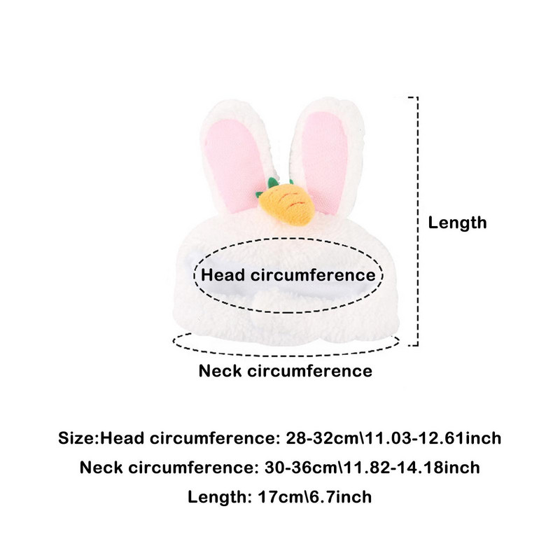 Armas porgand Jänese kõrvad Lemmiklooma peakatted Multifilm Jänkukoer Cosplay Aksessuaarid Kostüüm Foto Peakatted Rekvisiidid Kassi müts N1G6