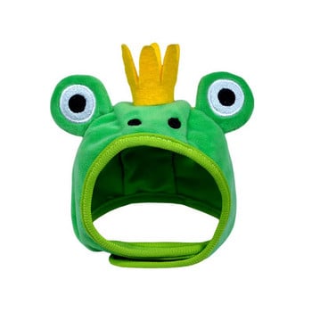 Забавна форма на животно Домашно куче Топла шапка жаба Новогодишно парти Cosplay Котешка шапка Аксесоари за костюми Реквизит за снимки Шапки