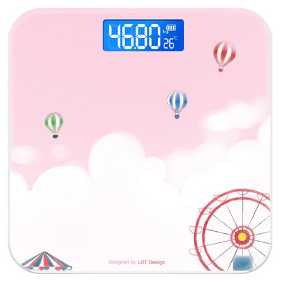 Crtana vaga za kućanstvo Elektronska vaga za vaganje ljudskog tijela Mala prijenosna vaga