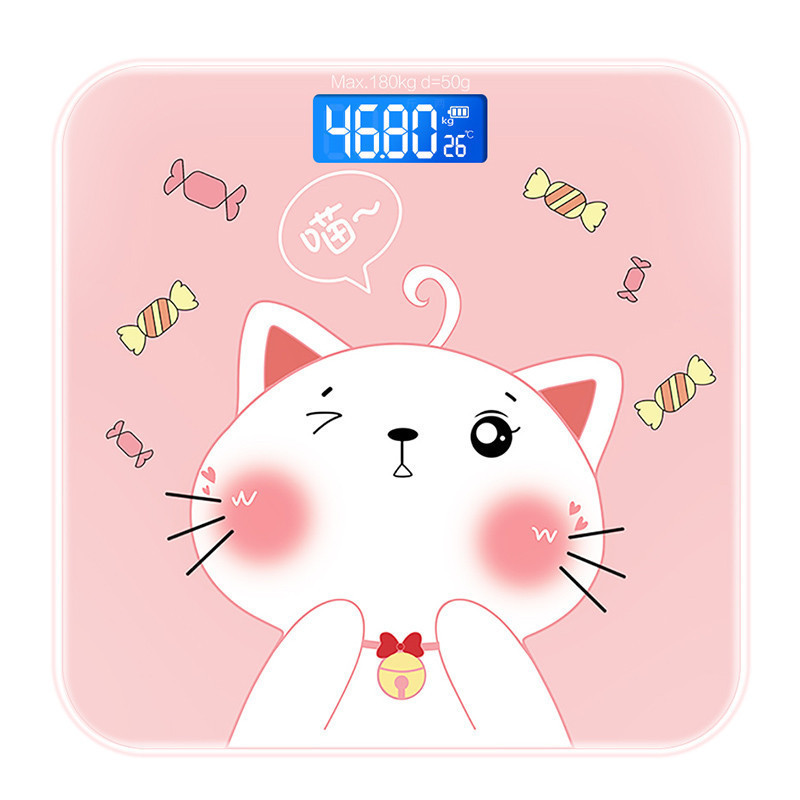 Crtana vaga za kućanstvo Elektronska vaga za vaganje ljudskog tijela Mala prijenosna vaga