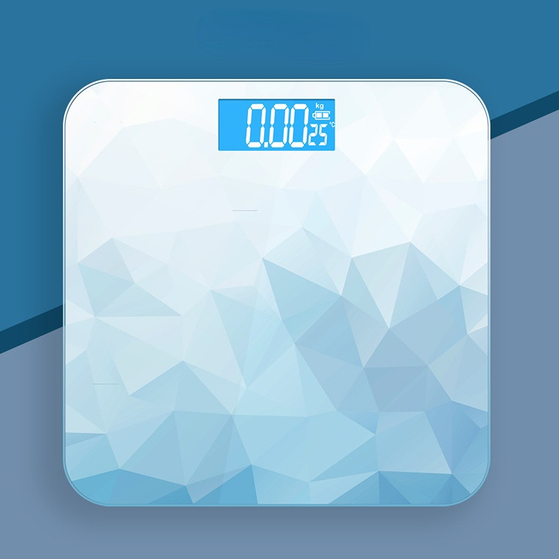 Nova kupaonska vaga staklena pametna elektronička vaga s USB punjenjem LCD zaslona elektronička podna vaga kućna bodybuilding težina