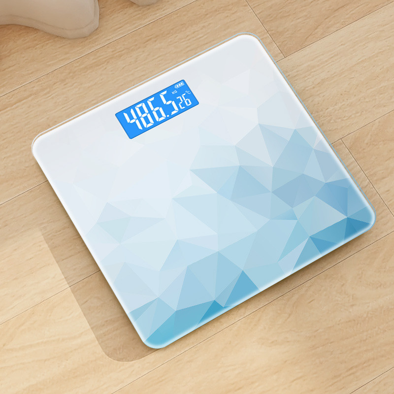 Nova kupaonska vaga staklena pametna elektronička vaga s USB punjenjem LCD zaslona elektronička podna vaga kućna bodybuilding težina