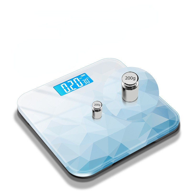 Nova kupaonska vaga staklena pametna elektronička vaga s USB punjenjem LCD zaslona elektronička podna vaga kućna bodybuilding težina