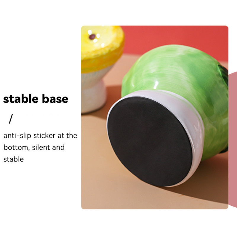 Keramička zdjela za mačke Uzdignuta hrana za kućne ljubimce Hranilice za vodu Ručno oslikano voće u obliku mali psi koji piju pribor za jelo