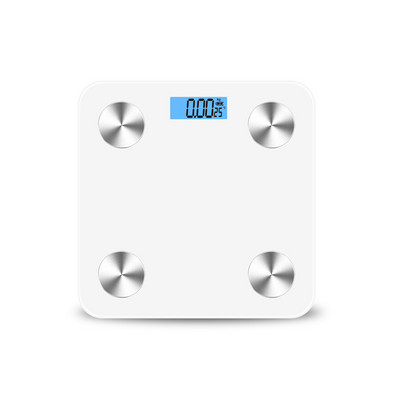 Pieaugušajiem paredzētais digitālais displejs LED ekrāns viedie ķermeņa svari mājas dzīvoklis kvadrātveida rūdīta stikla tauku svēršanas ierīce bezvadu svari