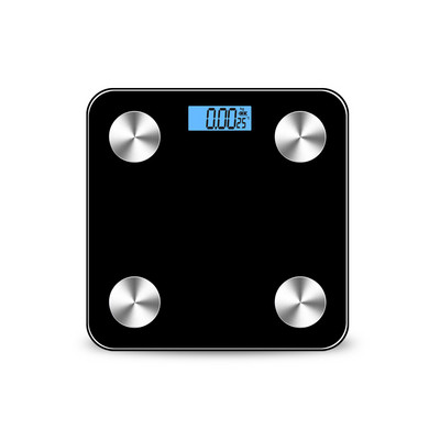 Bērnu digitālais displejs LED ekrāns, viedie ķermeņa svari, sporta zāles dzīvoklis, rūdīts stikls, ūdensnecaurlaidīgs tauku svēršanas ierīce, bezvadu svari