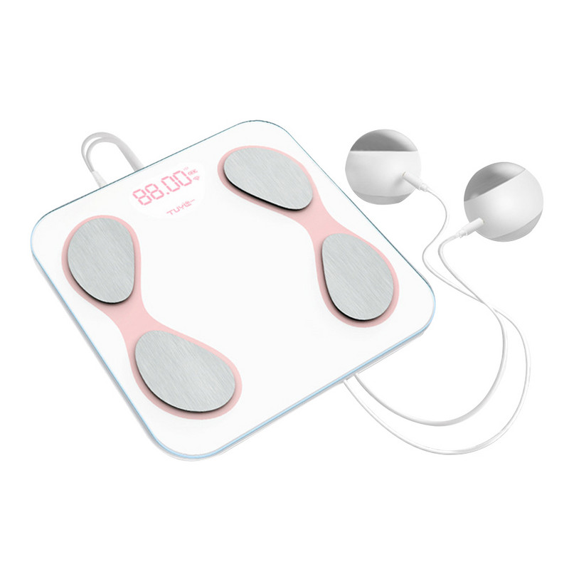 Astoņu elektrodu ķermeņa tauku svari, viedie USB uzlādes LED ekrāna displejs digitālie Bluetooth svari