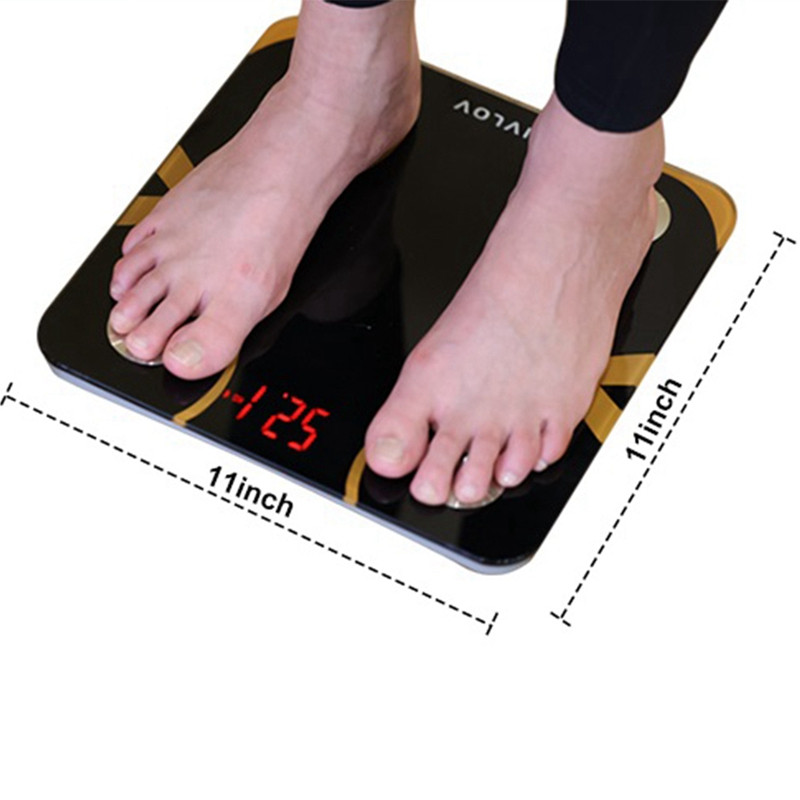 LIVLOV pametna Bluetooth vaga za tijelo Visokoprecizna vaga za vaganje Elektronska vaga za vaganje Analizator tijela kontroliran APP