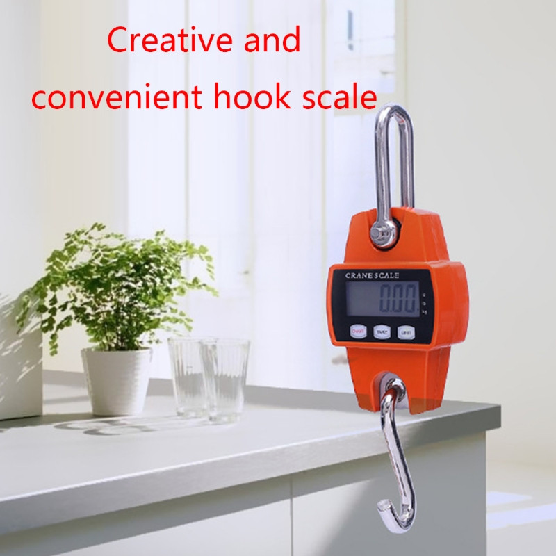 Inžinerinės plastikinės skaitmeninės pakabinamos svarstyklės rankinės 300 kg mini kranų svarstyklės su kabliu, skirtos medžioklei lauke