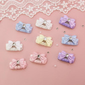 Kucēnu matu sprādze Rhinestone Decor Pretizbalējis kaķu suns Matu sprādze, kas novērš izbalēšanu Pet Barrette Apburoša mājdzīvnieku galvassega ikdienas valkāšanai