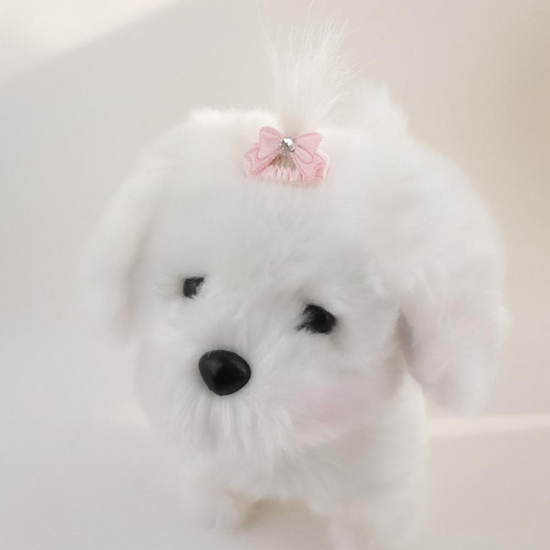 Kucēnu matu sprādze Rhinestone Decor Pretizbalējis kaķu suns Matu sprādze, kas novērš izbalēšanu Pet Barrette Apburoša mājdzīvnieku galvassega ikdienas valkāšanai