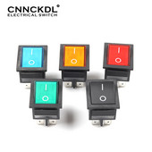 1 GAB KCD4 4 kontaktu fiksācijas svirslēdzis IESLĒGTS-IZSLĒGTS 2 pozīcijas elektriskās iekārtas ar gaismas barošanas slēdzi 16A 250VAC/ 20A 125VAC