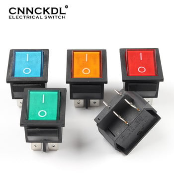 1 ΤΕΜ KCD4 4 pin Latching Rocker Switch ON-OFF Ηλεκτρικός εξοπλισμός 2 θέσεων με διακόπτη Light Power 16A 250VAC/ 20A 125VAC