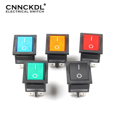 1 ΤΕΜ KCD4 4 pin Latching Rocker Switch ON-OFF Ηλεκτρικός εξοπλισμός 2 θέσεων με διακόπτη Light Power 16A 250VAC/ 20A 125VAC