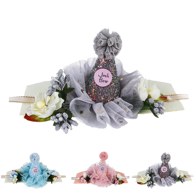 Prekrasna čipkasta traka za glavu za kućne ljubimce Čipkasti cvjetni dekor Mačja kapa Traka za glavu Mačja frizura Potrepštine za kućne ljubimce Dodaci za kosu Kostim za zabavu Dotjeraj se