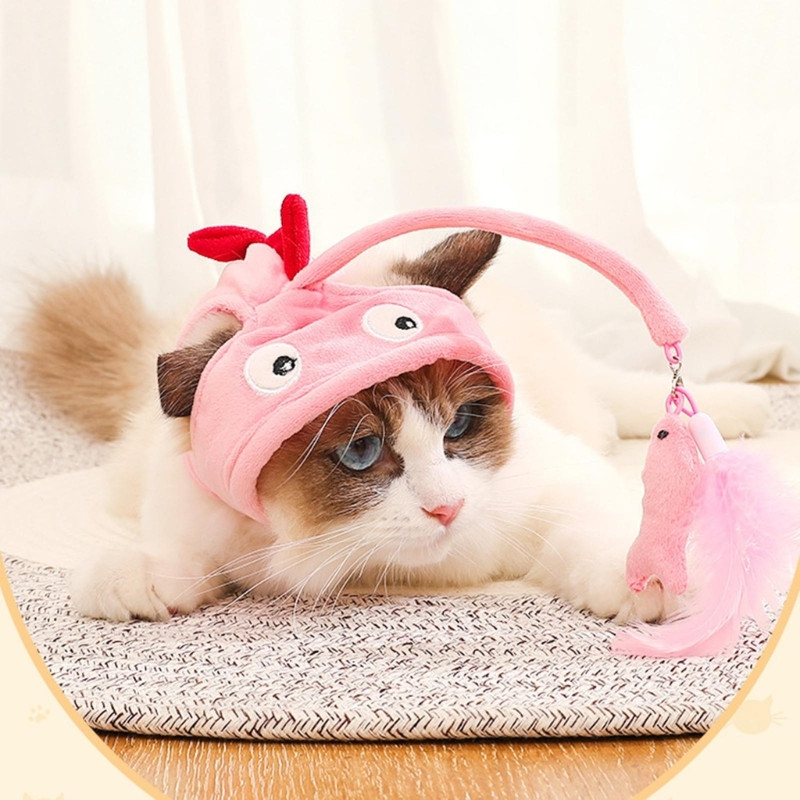 Ziemassvētku mājdzīvnieku cepure Jauka briesmoņa formas cepure sunim, kaķim saģērbšanās piederumi Jauki rudens ziemas apģērbi mājdzīvnieku aksesuāri Y5GB