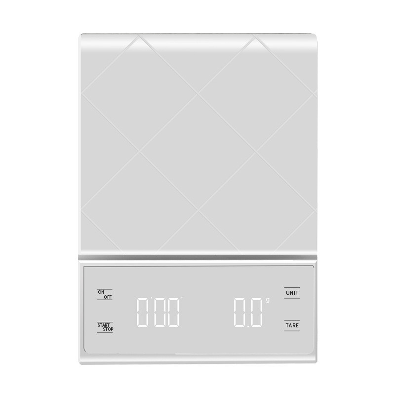 Lintolyard kuhinjska vaga za kavu Ručno pranje Višenamjenska elektronička digitalna velika LED vaga s timerom Maksimalni kapacitet 3 kg