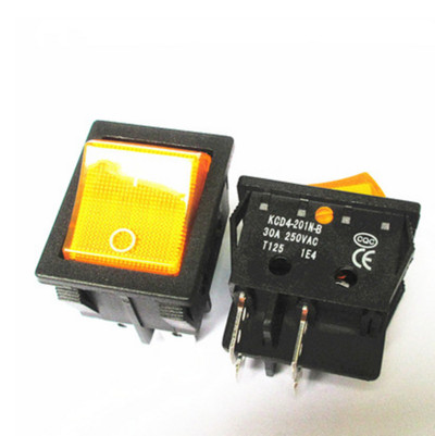 KCD4 Spetsiaalne keevitusmasinale 30A 250V kõrge vool 22*29 punane vask klahv toitelüliti 4Pin nupp elektritarvikud