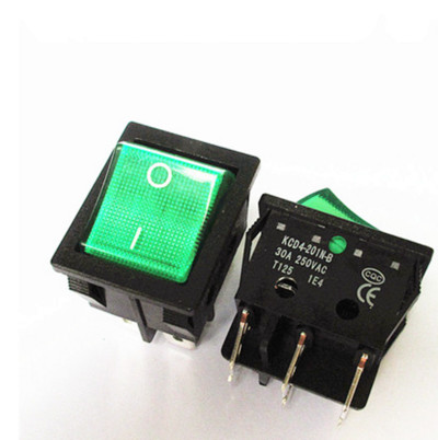 KCD4 Spetsiaalne keevitusmasinale 30A 250V kõrge vool 22*29 punane vask klahv toitelüliti 4Pin nupp elektritarvikud