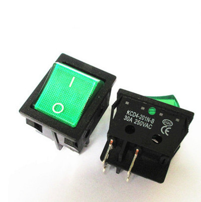 KCD4 Spetsiaalne keevitusmasinale 30A 250V kõrge vool 22*29 punane vask klahv toitelüliti 4Pin nupp elektritarvikud