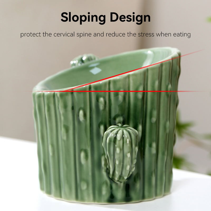 Keramička zdjelica za pse Povišena hrana za kućne ljubimce Hranilice za vodu Hranilice za mačke Neklizajuća zaštita Cervikalni visoki umivaonik za noge Štene Piće Zdjele za jelo