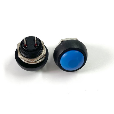 7Gb PBS-33b 2Pin Mini Switch 12mm 12V 1A Ūdensizturīgs īslaicīgs Spiedpogas Slēdzis kopš atiestatīšanas Nebloķējas
