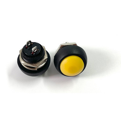7Gb PBS-33b 2Pin Mini Switch 12mm 12V 1A Ūdensizturīgs īslaicīgs Spiedpogas Slēdzis kopš atiestatīšanas Nebloķējas