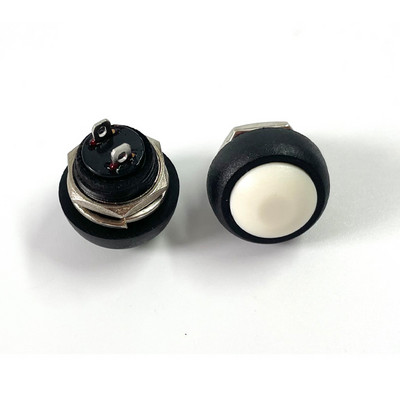 7Gb PBS-33b 2Pin Mini Switch 12mm 12V 1A Ūdensizturīgs īslaicīgs Spiedpogas Slēdzis kopš atiestatīšanas Nebloķējas