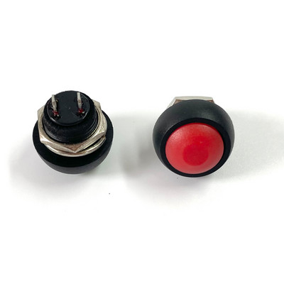 7Gb PBS-33b 2Pin Mini Switch 12mm 12V 1A Ūdensizturīgs īslaicīgs Spiedpogas Slēdzis kopš atiestatīšanas Nebloķējas