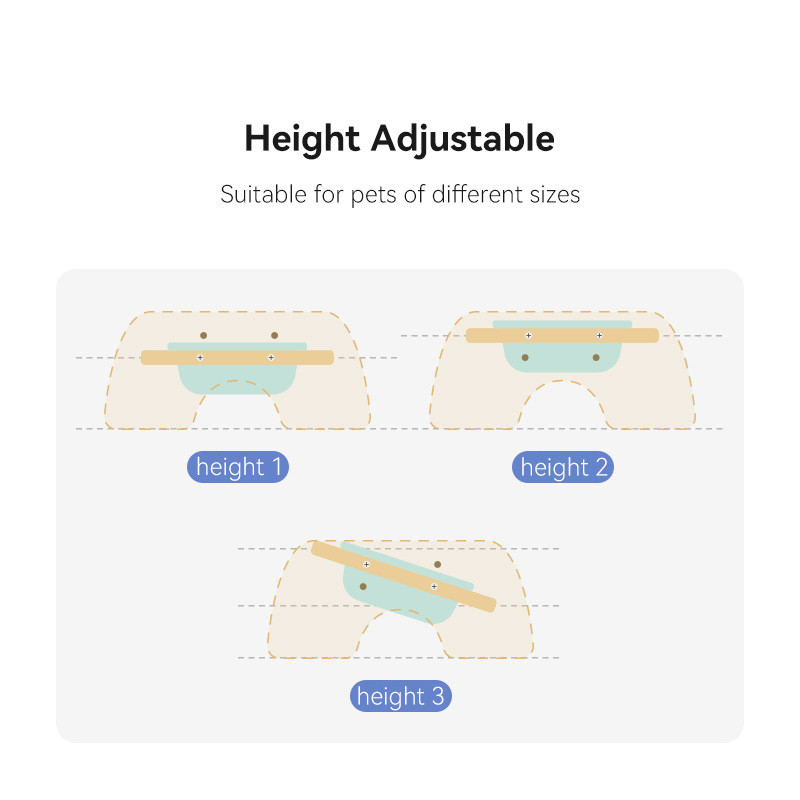 Kassi topelttoiduga veekausid kõrgendatud lemmiklooma joomine söötmiskauss puidust alusega Väikese koera reguleeritava söötja nõudekauss