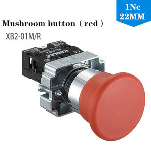 Prekidač s gumbom koji se samoresetira XB2 mala gljivasta glava Zaustavljanje u nuždi 22 mm gumb s tipkom Start Inching Power on XB2-BS542 XB2-BA31 XB2-BA42