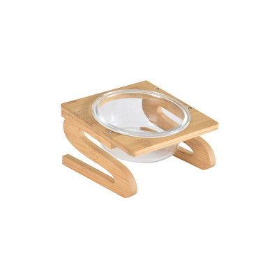 Kassi topeltklaaskausid kõrgendatud lemmikloomatoidu veesöötjad väikesed koerad joovad söömistarvikud 300 ml 600 ml 800 ml