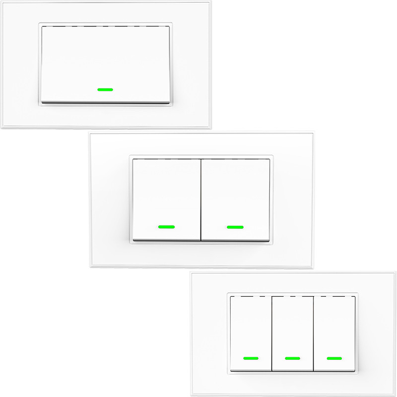 Milfra Wifi Switch IT Standard Wireless Smart Home Switches Modul automatizacije 1/2/3 Gang Tuya Smart Life App Glasovna kontrola