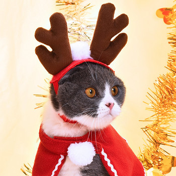 Χριστουγεννιάτικες στολές για κατοικίδια Κεφαλή κεφαλής κατοικίδιο ζώο καπέλο κορώνα για γάτες κουτάβια σκυλιά Χριστουγεννιάτικο καπέλο Cosplay Στολίδι Πρωτοχρονιάτικο Χριστουγεννιάτικο πάρτι