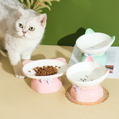 Povišena keramička posuda za mačke Mali psi Hranilice za vodu velikog promjera Hranilice za kućne ljubimce Zaštita od prevrtanja