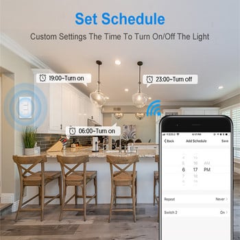 Tuya Zigbee Switch Smart Βραζιλία διακόπτες φωτιστικών τοίχου Απαιτείται ουδέτερο καλώδιο 1 2 3 Gang Voice Control Εργασία με Alexa Google Home