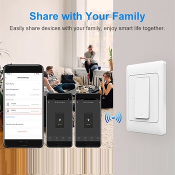 Tuya Zigbee Switch Smart Βραζιλία διακόπτες φωτιστικών τοίχου Απαιτείται ουδέτερο καλώδιο 1 2 3 Gang Voice Control Εργασία με Alexa Google Home