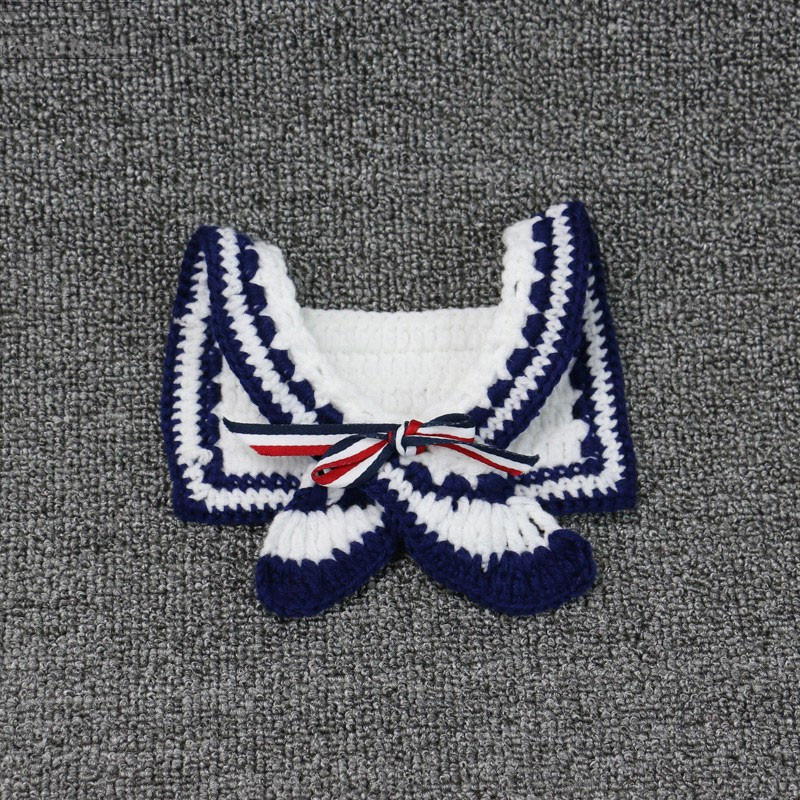 Lemmiklooma käsitsi kootud kaelakee Cape Sailor merevärvi kaelarihm kassisall Pehme koera kutsika kaelarihm kikilips kassitarvikud lemmikloomatarbed