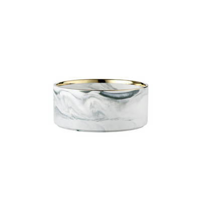 Mramorirana keramička zdjela za mačke s drvenim stalkom Dvostruke zdjelice za kućne ljubimce za hranu Voda Mali štenci Psi Povišeni pribor za hranjenje