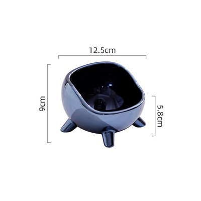 Keramička zdjelica za galvanizaciju mačaka Hrana za male pse Hranilice za vodu Svijetlo srebrne boje Kućni ljubimci Piju Jedu Dodaci za hranjenje