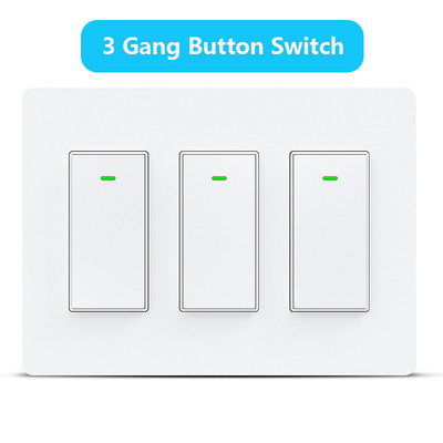 1/2/3 Gang USA WiFi-lüliti Tuya nutikas seinavalgusti nupu lüliti, vajalik neutraalne juhe 15A LED-lampide lülitid hääljuhtimine