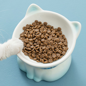 Γάτα κεραμικό μπολ Raised Χαριτωμένα τροφή για κατοικίδια Ταΐστρες νερού Μικρά σκυλιά που πίνουν μπολ φαγητού Ανυψωμένα αξεσουάρ ταΐσματος για γάτες