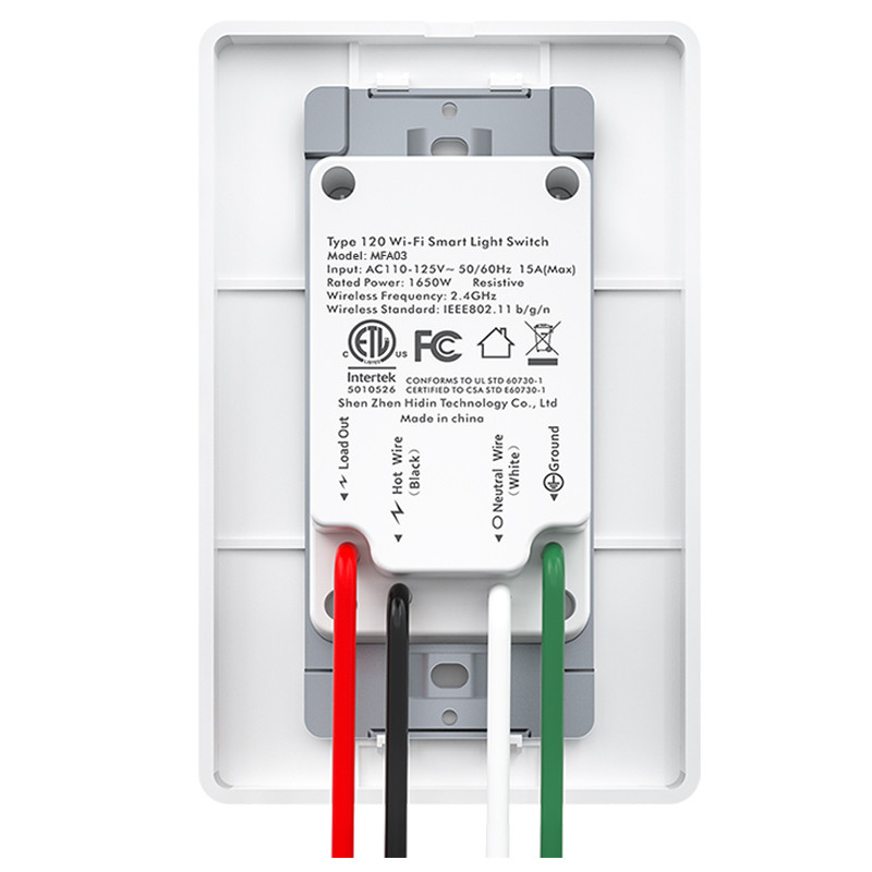 Milfra US Smart Wifi Svjetlo Zidni prekidač Neutralna žica Potrebna fizička tipka Tuya Smart Life aplikacija Glasovni daljinski upravljač Kućni DIY