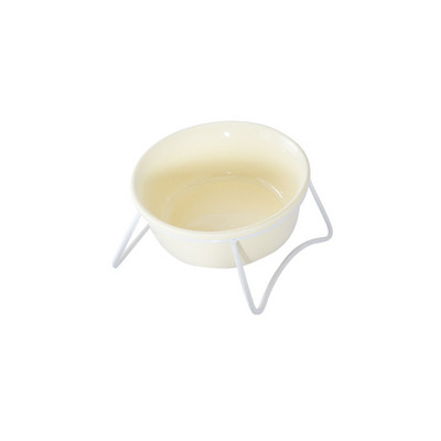 Kaķu barības ūdens bļoda keramikas mājdzīvnieku dzeršanas barotavas ar dzelzs statīvu Nordic Cats noliekti barošanas piederumi